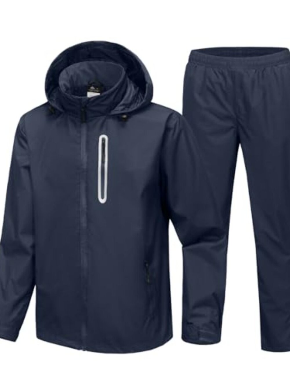 Waterproof Golf Rain Suit Men's 2-Piece Jacket & Pants Windbreaker with Hood